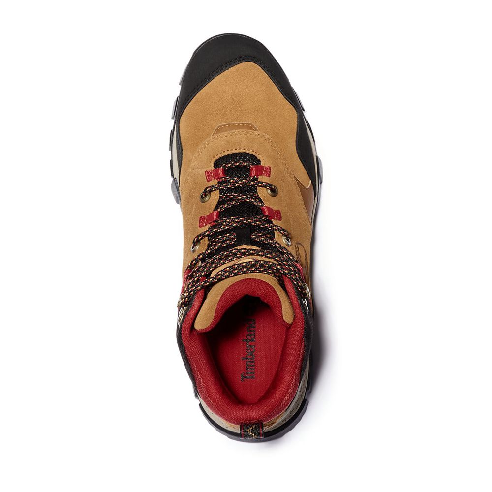 Bocanci De Drumeție Timberland Barbati Maro/Negrii - Garrison Trail Waterproof Mid - Romania - JAXFR